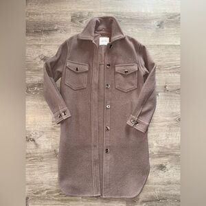 Wilfred Dusty Pink Button-Up Jacket